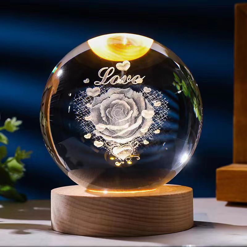 *New Christmas Decor Alert* - Starry Sky 3D Crystal Ball. White Crystal Ball Ornament.