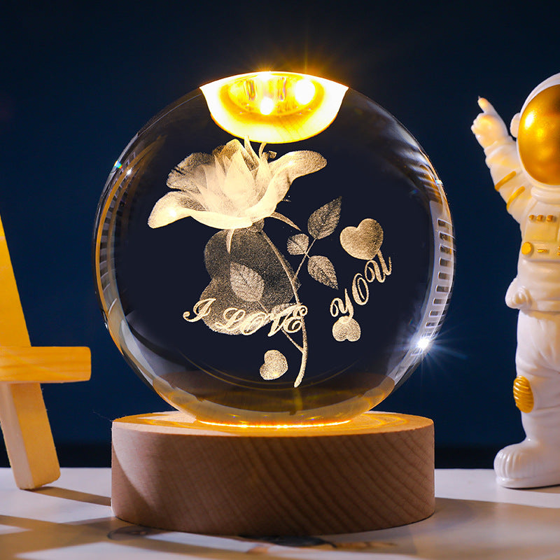 *New Christmas Decor Alert* - Starry Sky 3D Crystal Ball. White Crystal Ball Ornament.