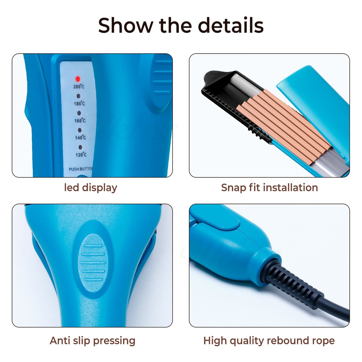 House of Hutson Hair - 3D hair imprinting Press Iron