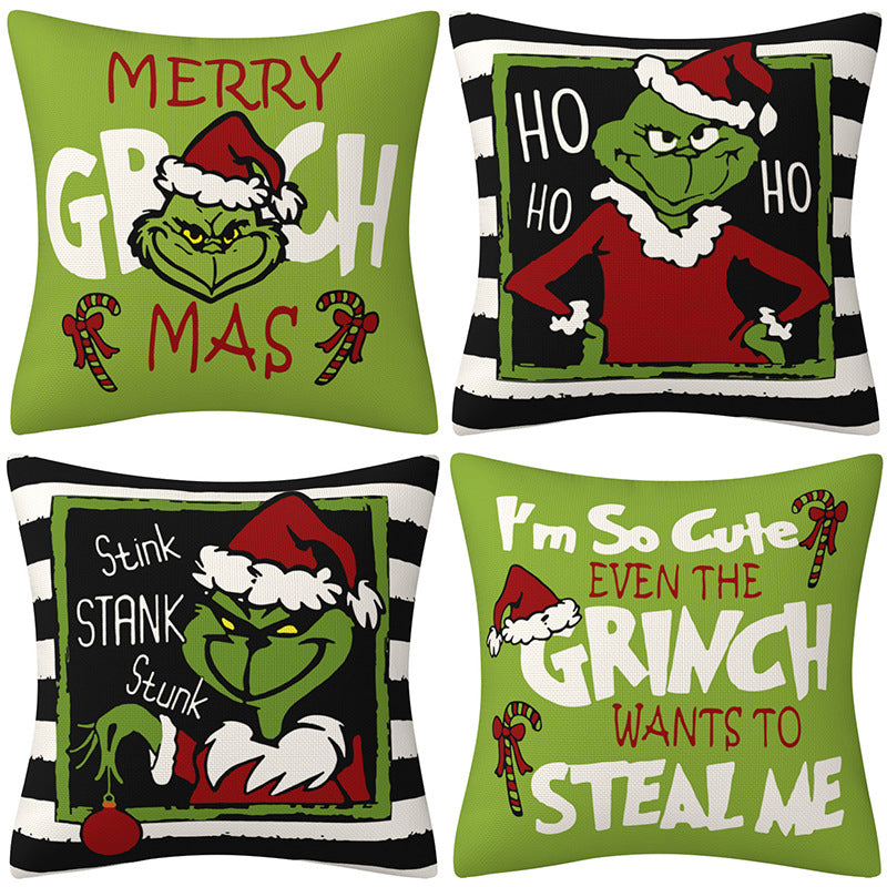 *NEW CHRISTMAS DECOR* Grinch Christmas Pillow Cover