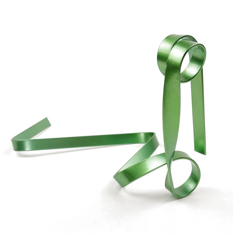 *New Christmas Decor Alert* - Metal ribbon suspended wine holder for holdiay decor and party