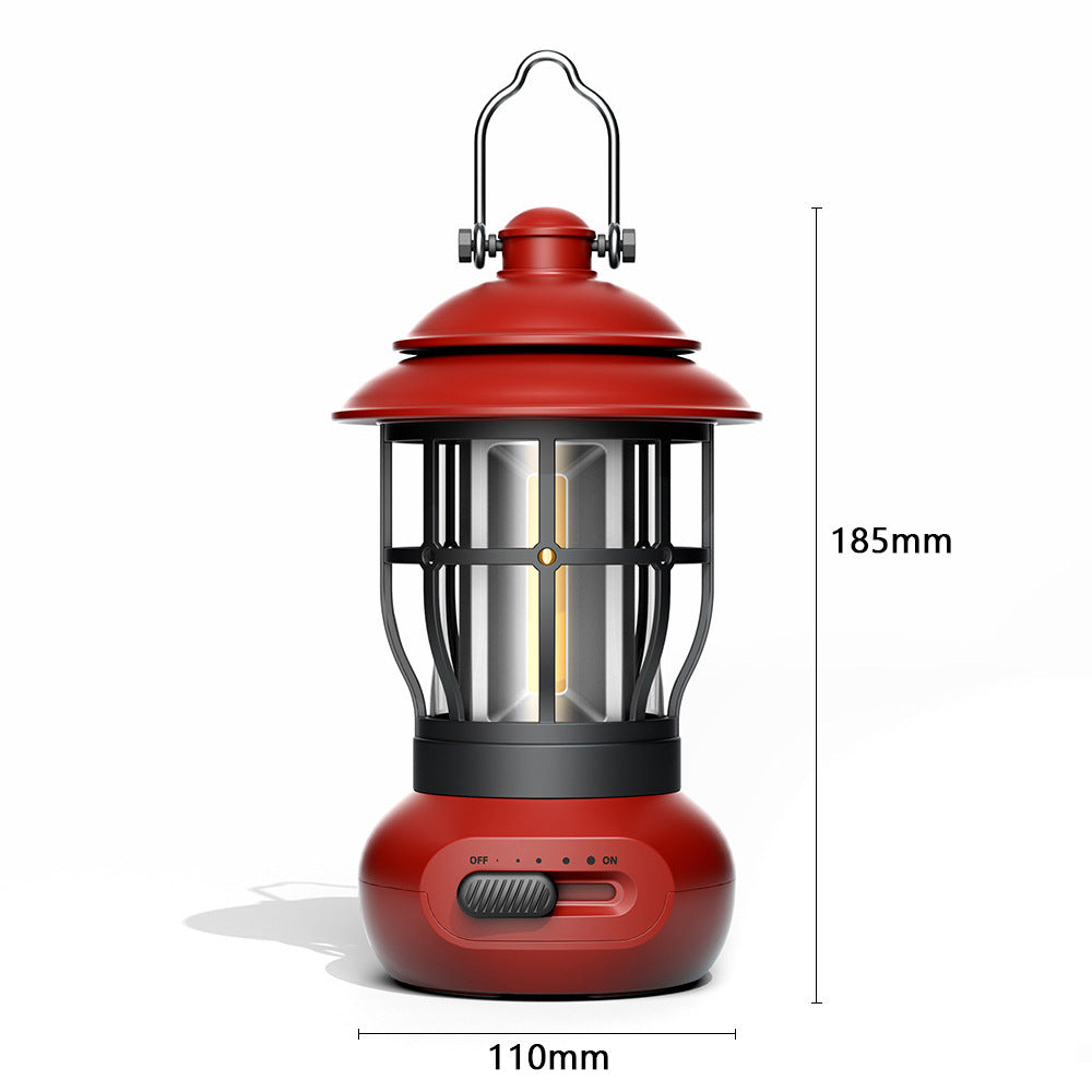 Camping Ligjt Outdoor Ambience Lighting Camping Light Vintage Horse Light Gift USB Charging Tent Camp Lamp
