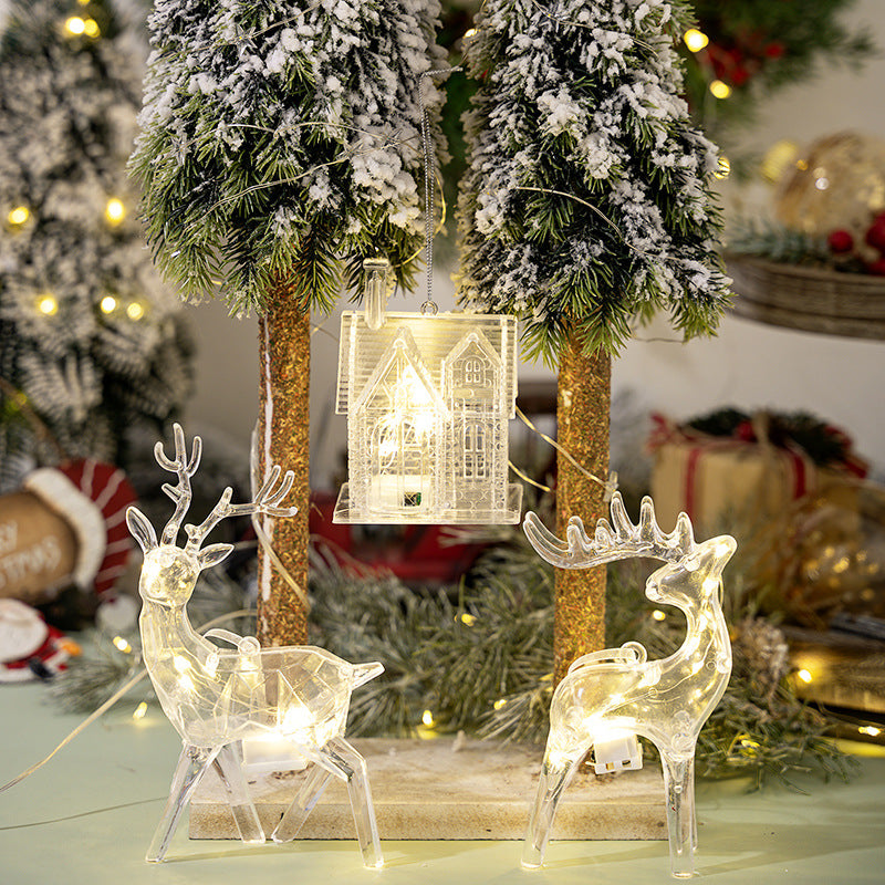 New Christmas Decor Alert* - Creative new home decor with lights, three house deer pendants