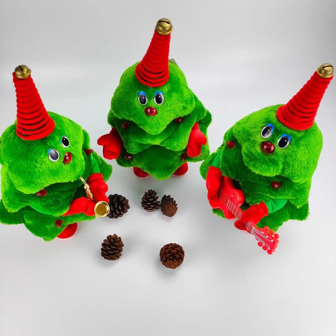 *New Christmas Decor Alert* - Electric Plush Dancing Christmas Tree Glowing Singing plush toy for holiday party decoration