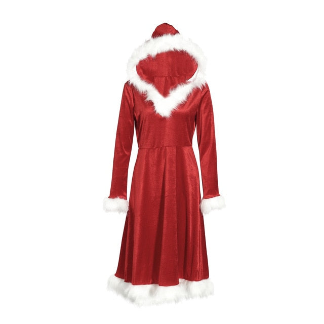 House of Hutson Original “Ms. Claus” Red Velvet Dress. Mother & Daughter Themed. Christmas Fit.