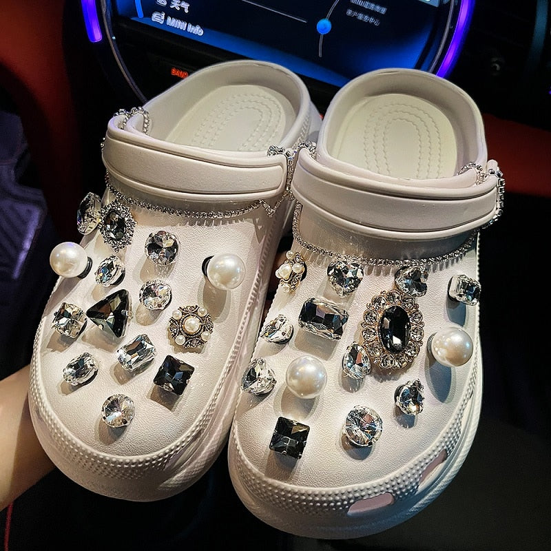 Rhinestone slippers. Non-Adult. Unisex.