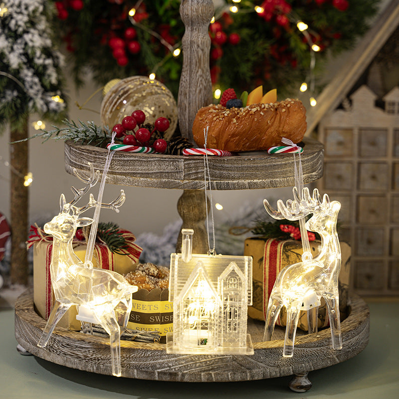 New Christmas Decor Alert* - Creative new home decor with lights, three house deer pendants