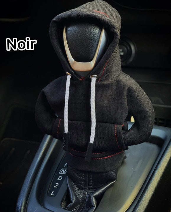 Shifter knob hoodie cover Car gear lever hooded clothing cover