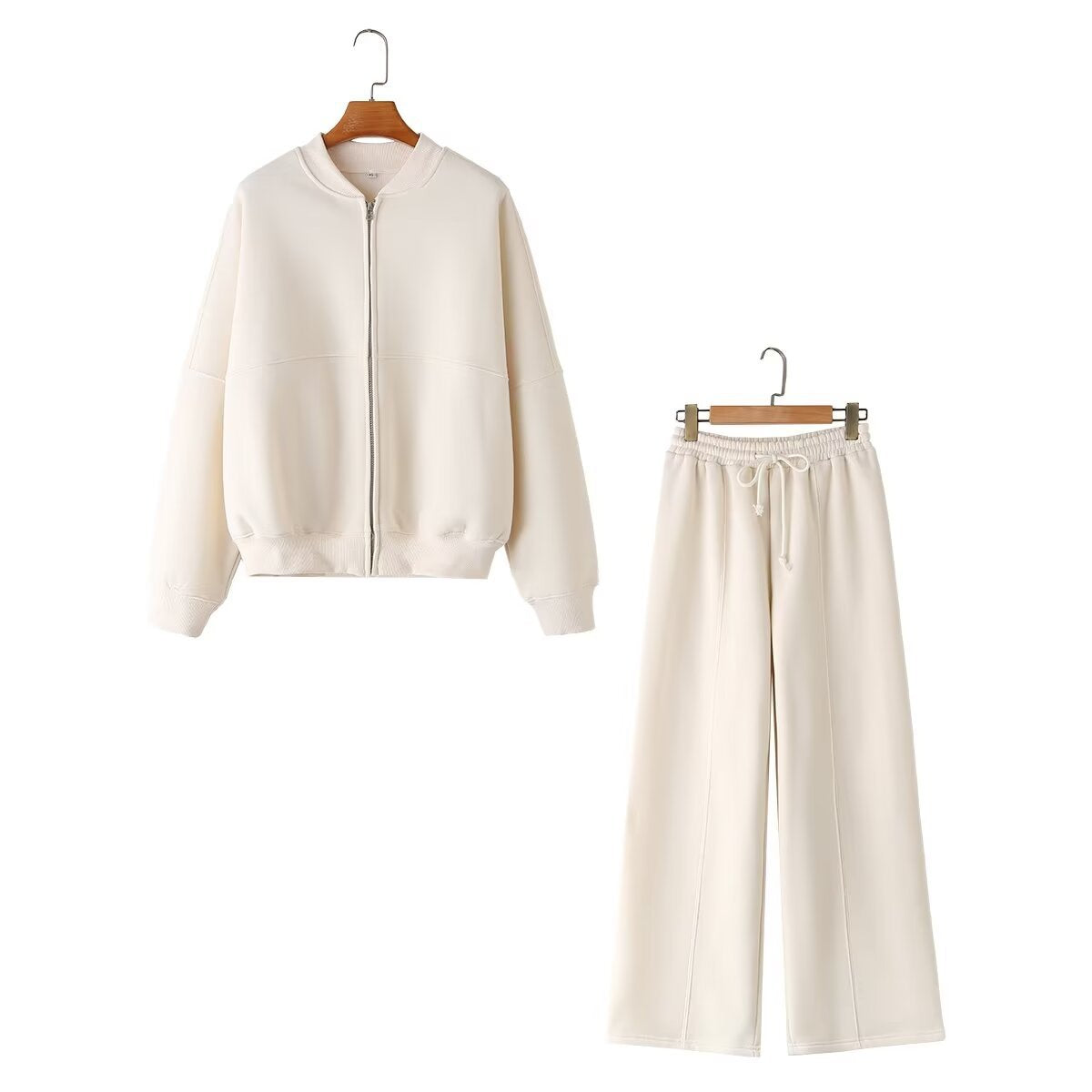House of Hutson Standard - Basic 2 piece set. For Fall & Winter wear. Unisex. Zipper pilot jacket and hoodie set.