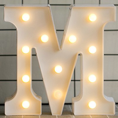 Luminous LED Letter Night Light. Christmas Home Decoration.