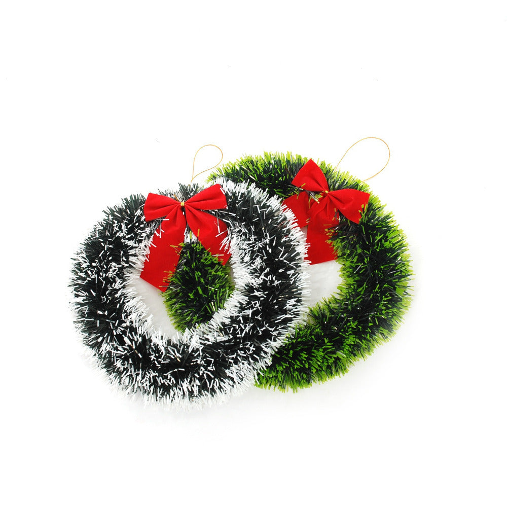 *New Christmas Decor Alert* - Christmas Wreath Bow Pine Needle Decoration Garland For New Year