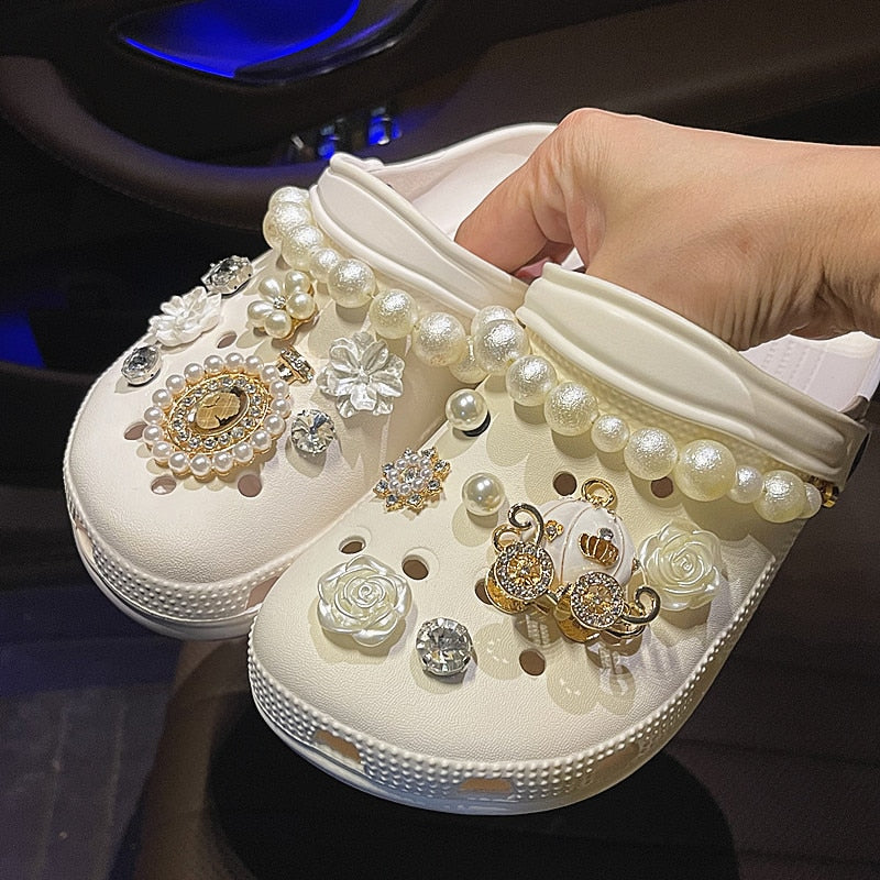 Rhinestone slippers. Non-Adult. Unisex.