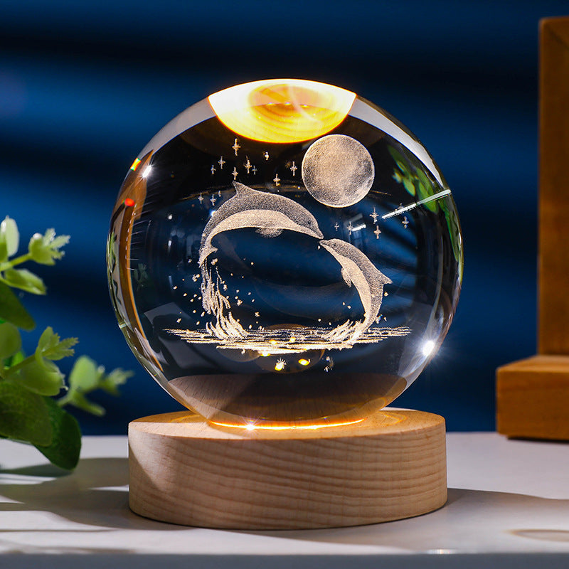 *New Christmas Decor Alert* - Starry Sky 3D Crystal Ball. White Crystal Ball Ornament.