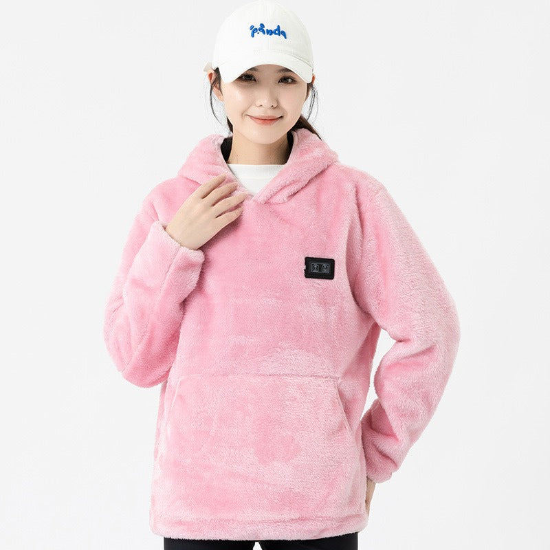 USB heating hoodie for both men and women
