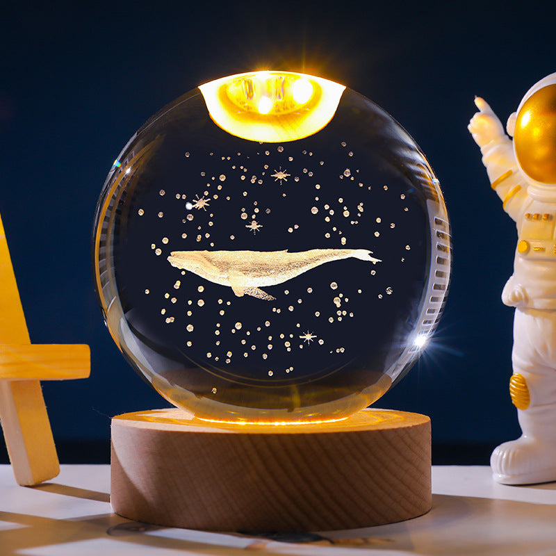 *New Christmas Decor Alert* - Starry Sky 3D Crystal Ball. White Crystal Ball Ornament.