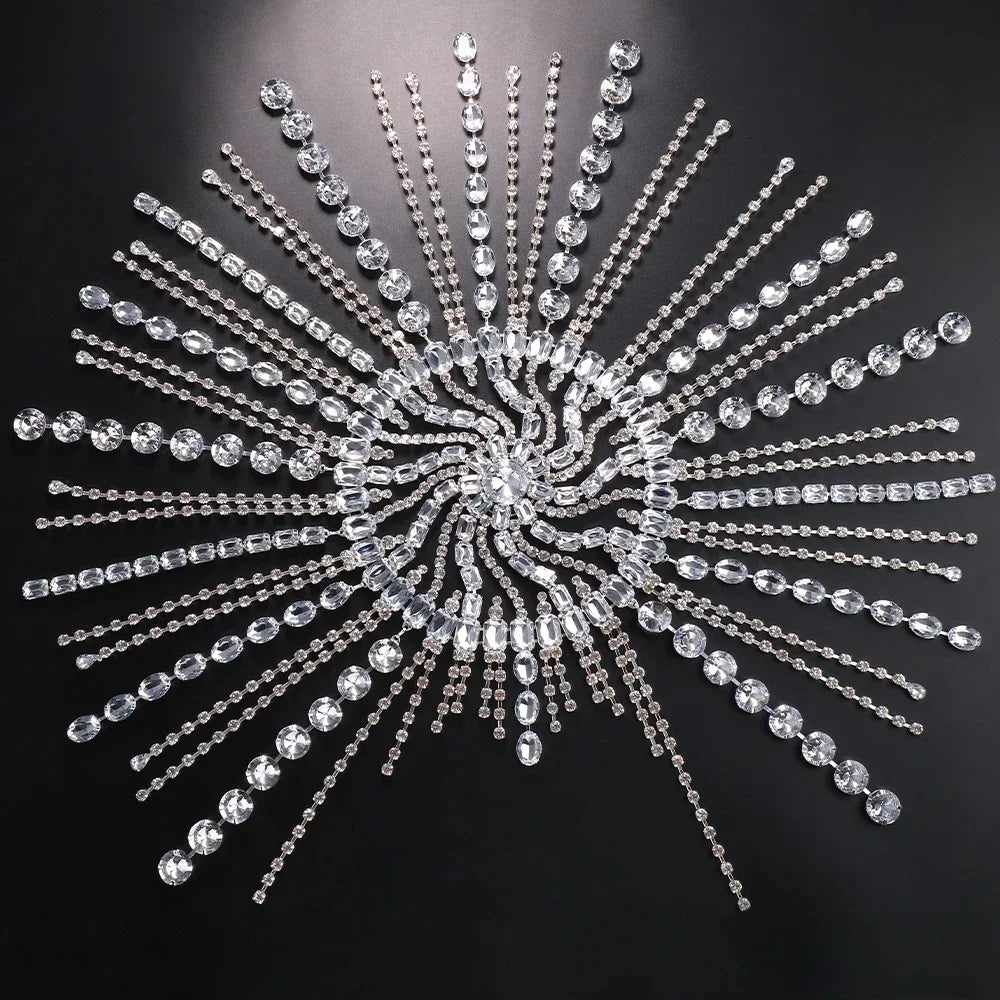 *Christmas Hair Accessory* - New Boho Long Tassel Hair Chain with Rhinestone for holiday party or costume