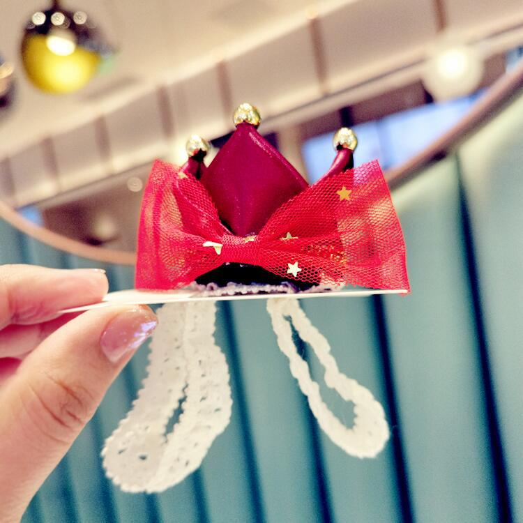 Korea Children's Headwear Wholesale Birthday Party Crown Girls Princess Baby Side Clip Hair Clips