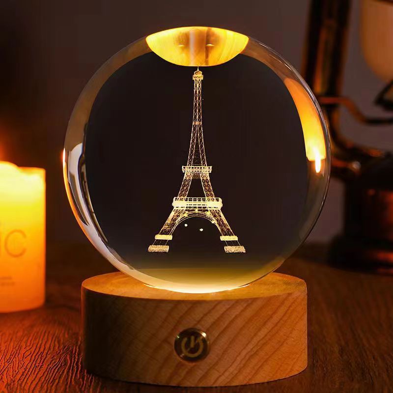 *New Christmas Decor Alert* - Starry Sky 3D Crystal Ball. White Crystal Ball Ornament.