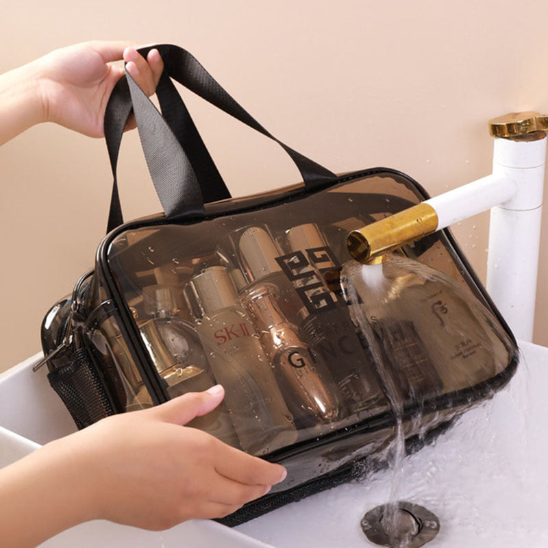 House of Hutson Cosmetics- New Dry And Wet Separation Transparent Waterproof Cosmetic Bag