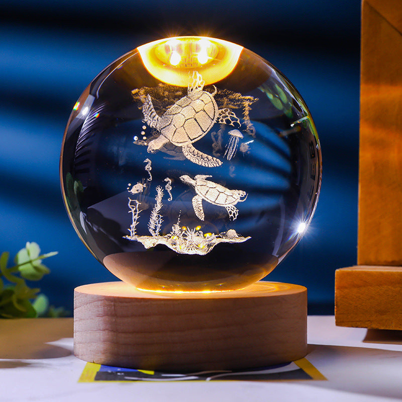 *New Christmas Decor Alert* - Starry Sky 3D Crystal Ball. White Crystal Ball Ornament.