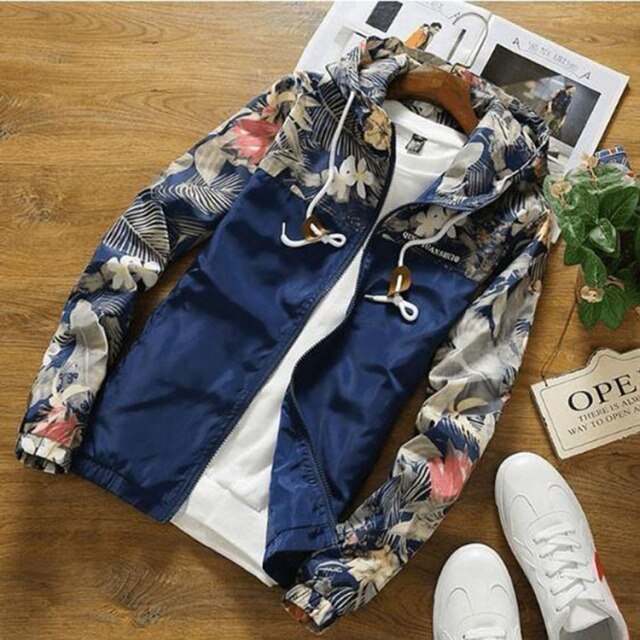 Floral Bomber Jacket Coat