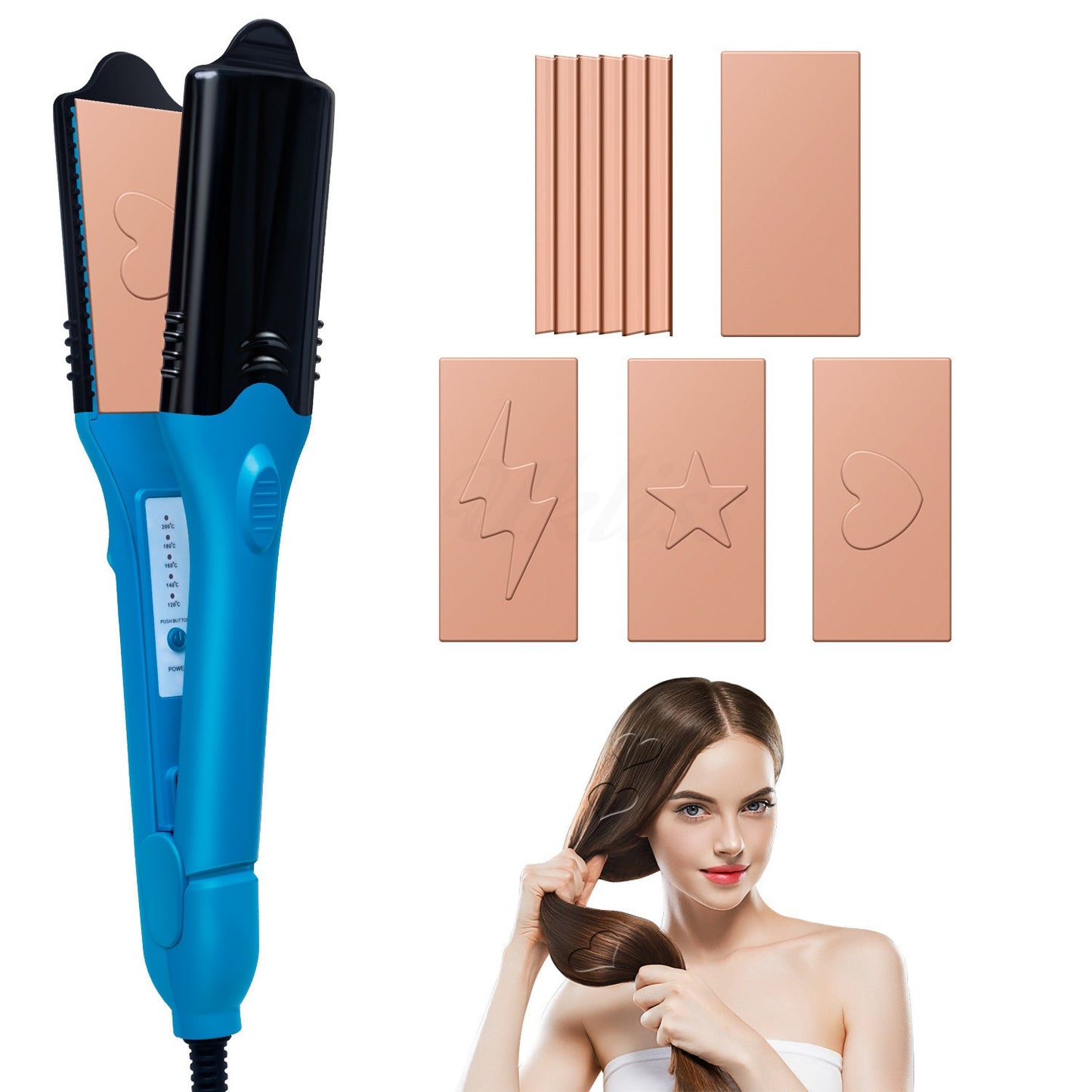 House of Hutson Hair - 3D hair imprinting Press Iron
