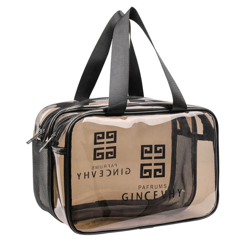 House of Hutson Cosmetics- New Dry And Wet Separation Transparent Waterproof Cosmetic Bag