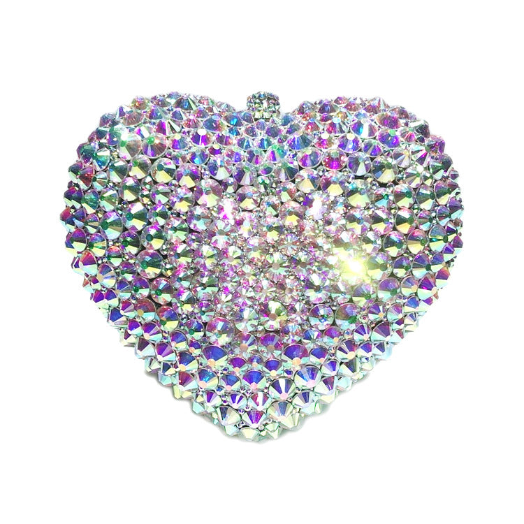 Diamond Evening Bags - Heart Shape Crystal Purse