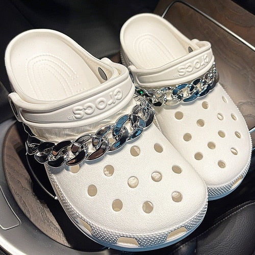 Rhinestone slippers. Non-Adult. Unisex.