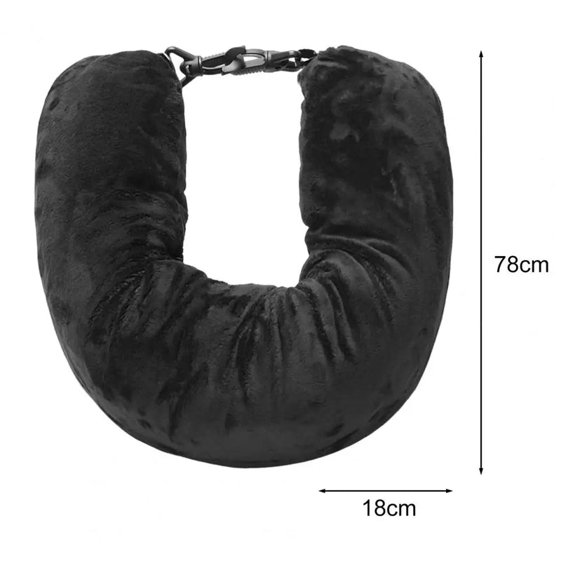 Fillable Neck Pillow Space-saving Portable Travel Pillow Refillable Fillable Clothes Neck Support Cushion For Car Train Airplane