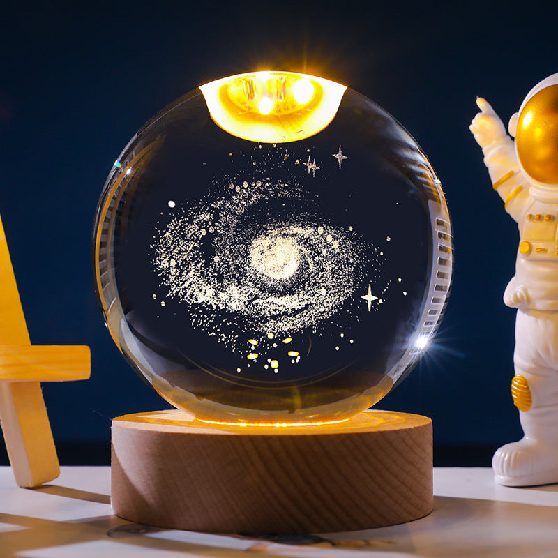 *New Christmas Decor Alert* - Starry Sky 3D Crystal Ball. White Crystal Ball Ornament.