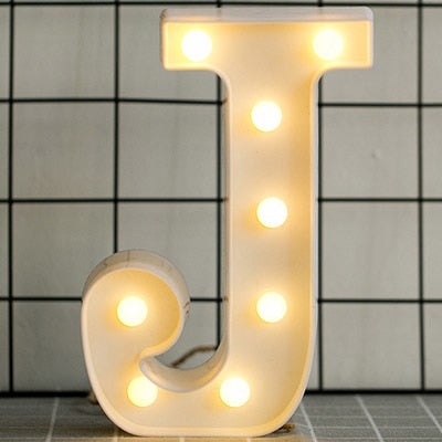 Luminous LED Letter Night Light. Christmas Home Decoration.