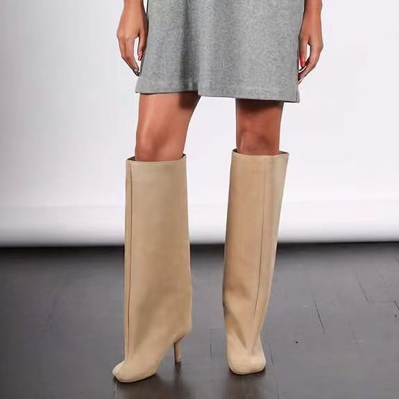 Fashion high heels Western cowboy boots boots for women