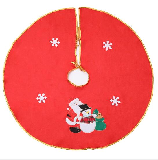 45-100cm Red Christmas Tree decoration Carpet Party Ornaments Christmas Decoration for Home Non-woven Xmas Decorations