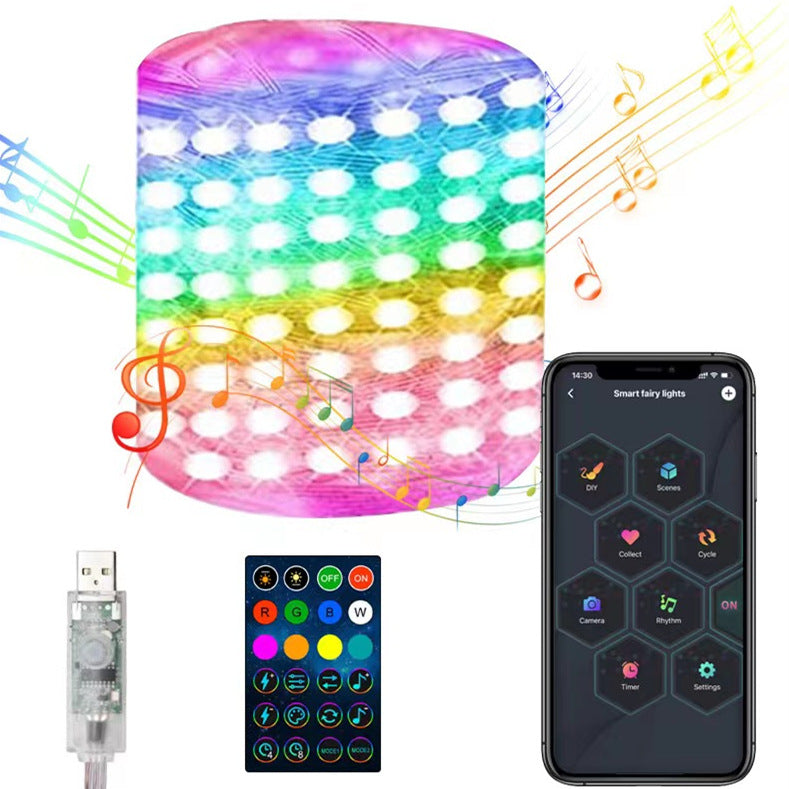 *New Christmas Decor Alert* - RGB Intelligent Point Control Wire Lights. Smart APP Bluetooth Christmas DDecoration Lights