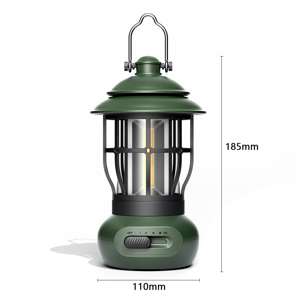 Camping Ligjt Outdoor Ambience Lighting Camping Light Vintage Horse Light Gift USB Charging Tent Camp Lamp