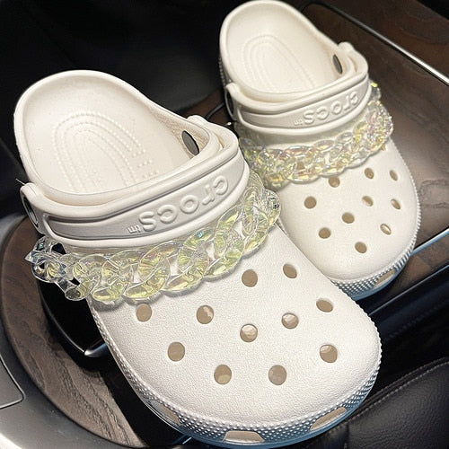 Rhinestone slippers. Non-Adult. Unisex.