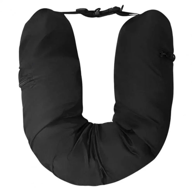 Fillable Neck Pillow Space-saving Portable Travel Pillow Refillable Fillable Clothes Neck Support Cushion For Car Train Airplane