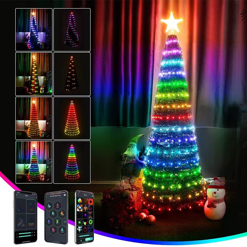 *New Christmas Decor Alert* - RGB Intelligent Point Control Wire Lights. Smart APP Bluetooth Christmas DDecoration Lights