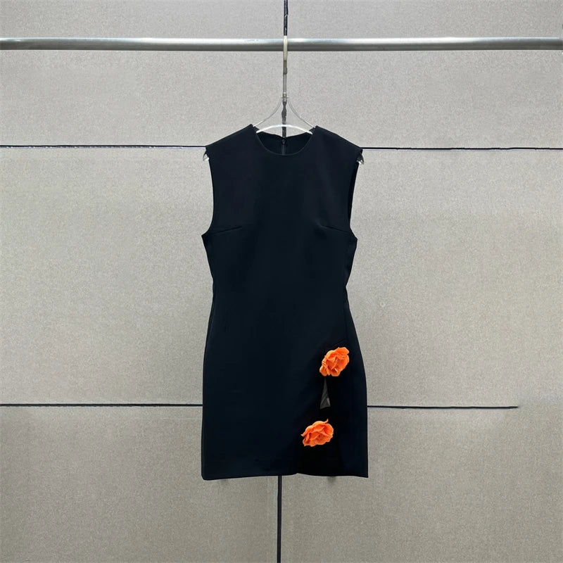 House of Hutson Original - Rose Themed Hemmed Dress