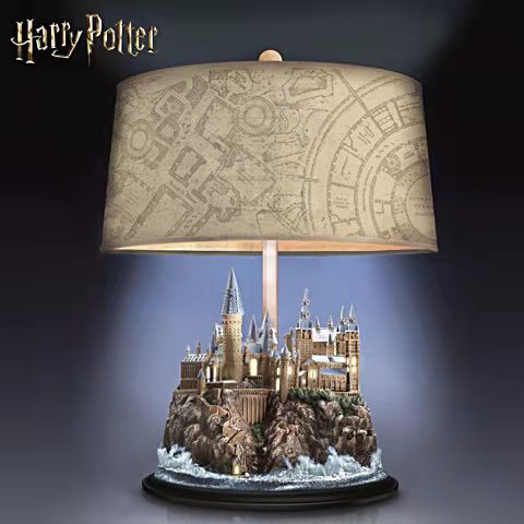 *New Christmas Decor Alert* HP - Wizard Castle Resin Lamp