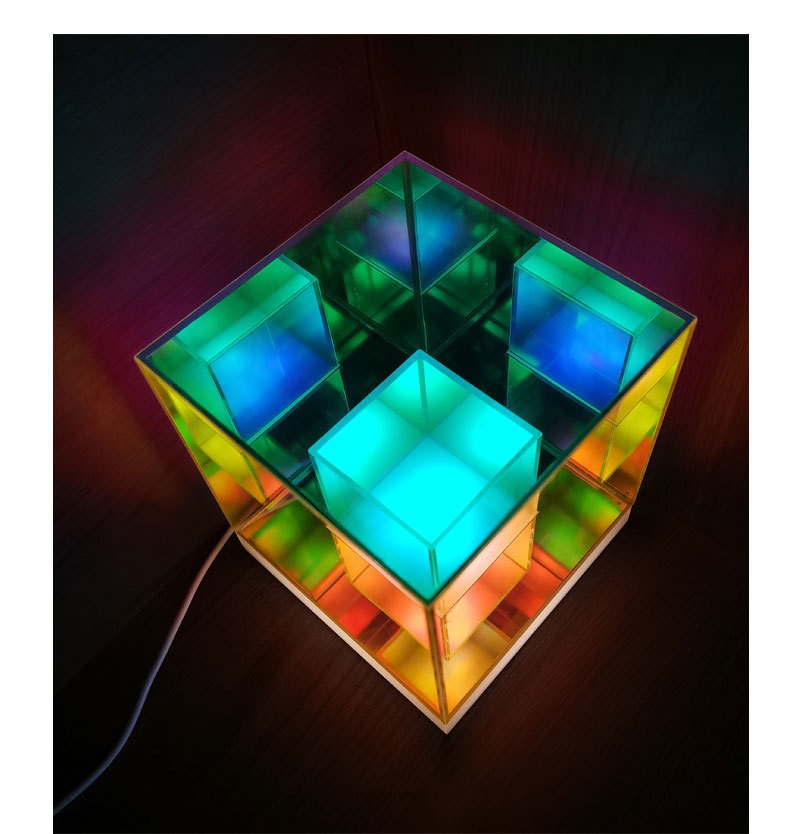 *New Christmas Decor Alert* - Colorful table lamp LED pyramid