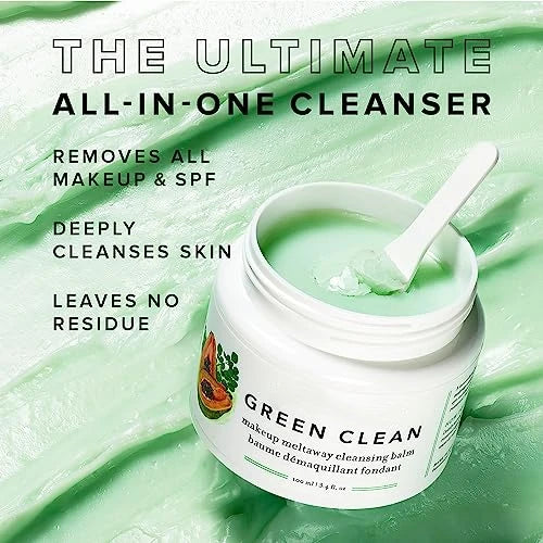 Original Natural Cleansing Cream Green Cleaning Makeup Removal Cream Easily removes cosmetics SPF travel makeup removal cream
