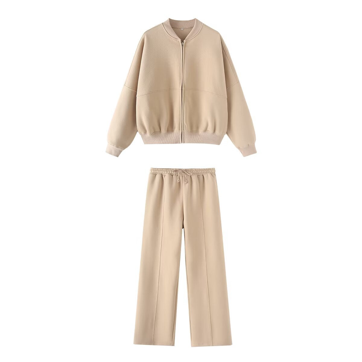 House of Hutson Standard - Basic 2 piece set. For Fall & Winter wear. Unisex. Zipper pilot jacket and hoodie set.
