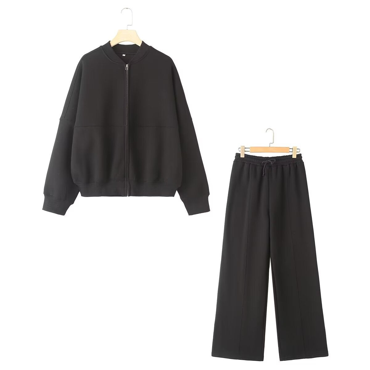 House of Hutson Standard - Basic 2 piece set. For Fall & Winter wear. Unisex. Zipper pilot jacket and hoodie set.
