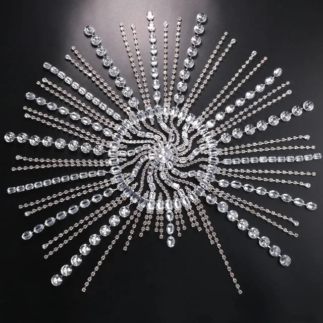 *Christmas Hair Accessory* - New Boho Long Tassel Hair Chain with Rhinestone for holiday party or costume