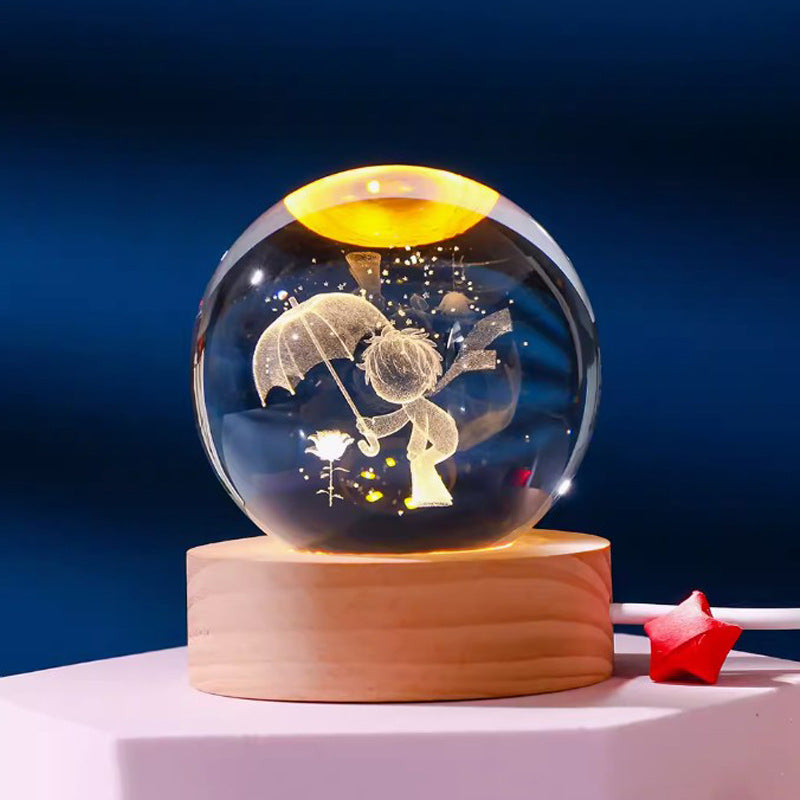 *New Christmas Decor Alert* - Starry Sky 3D Crystal Ball. White Crystal Ball Ornament.