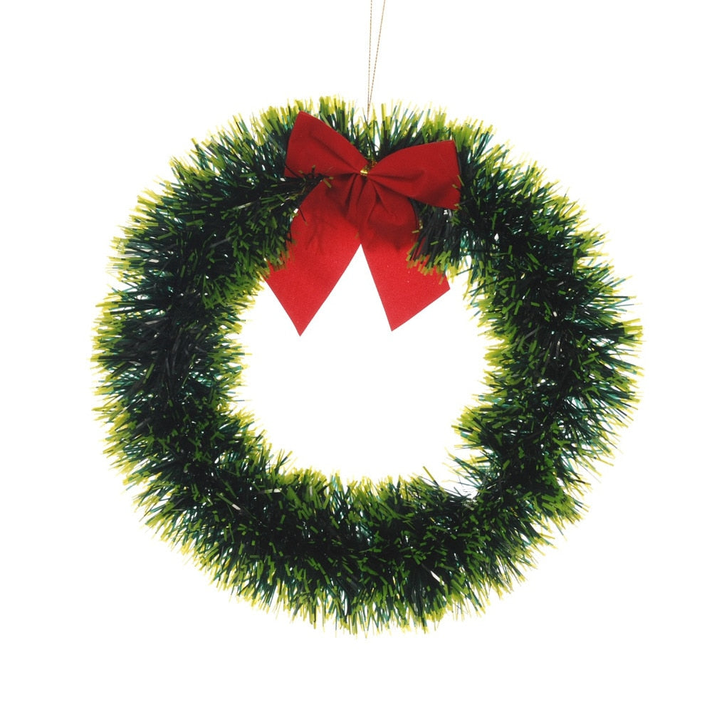 *New Christmas Decor Alert* - Christmas Wreath Bow Pine Needle Decoration Garland For New Year