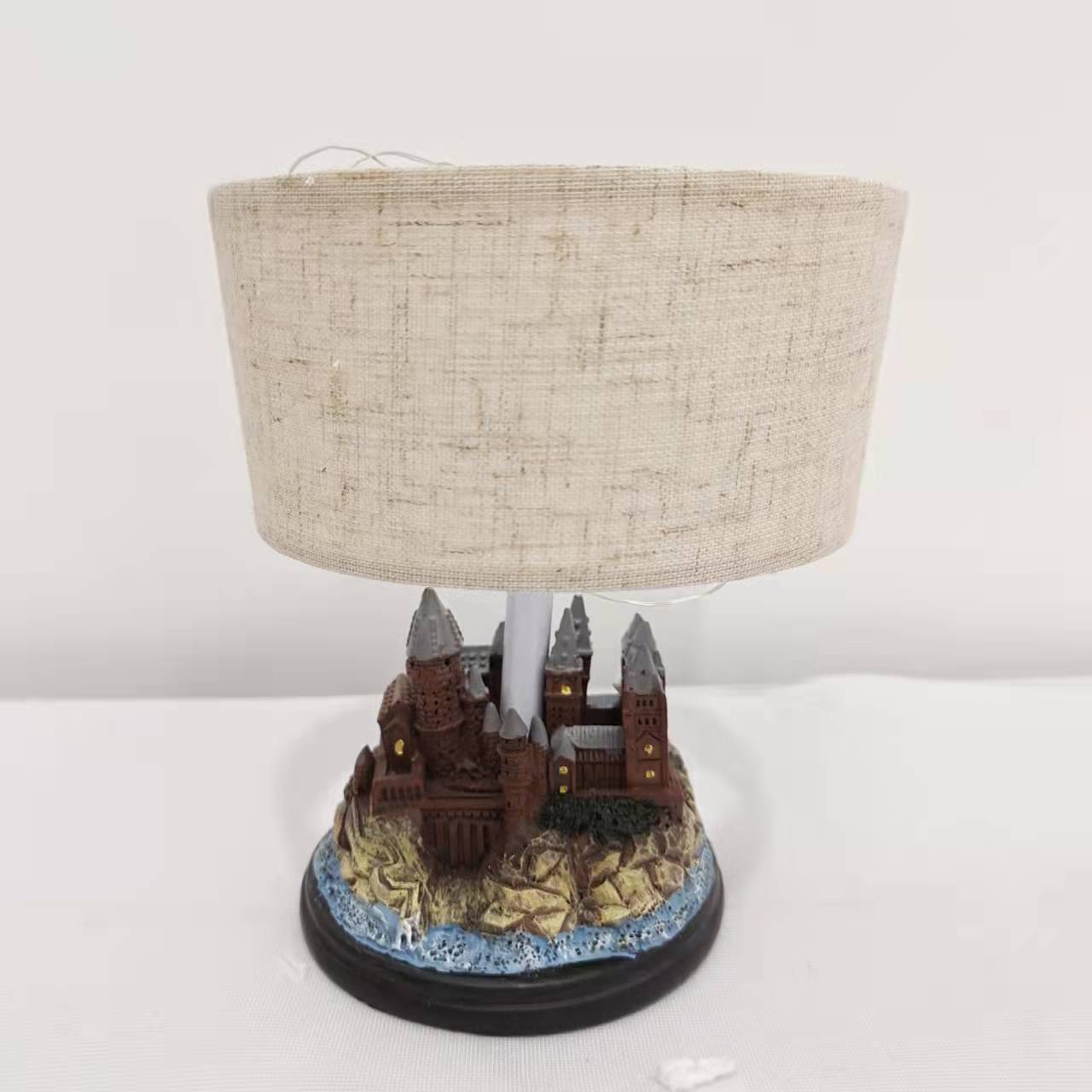 *New Christmas Decor Alert* HP - Wizard Castle Resin Lamp