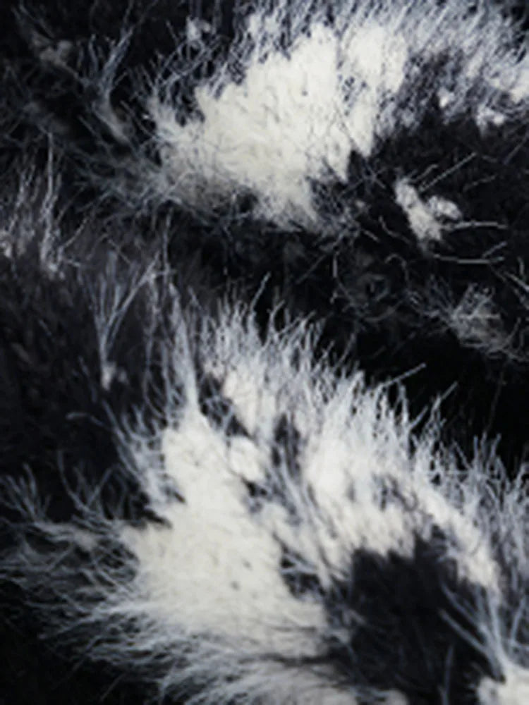 House of Hutson Niche - Contrast Color Mink Fabric Knit Sweater. Versatile Cardigan